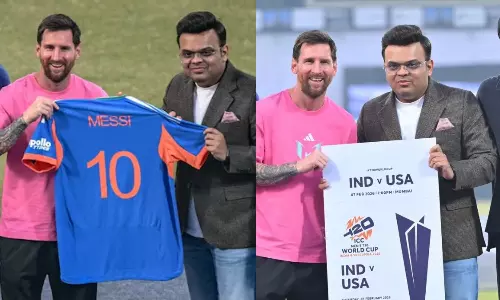 பரிசு தந்த ஜெய் ஷா.. பூரித்த மெஸ்ஸி - டெல்லி மைதானத்தில் நடந்த ஹைலைட்