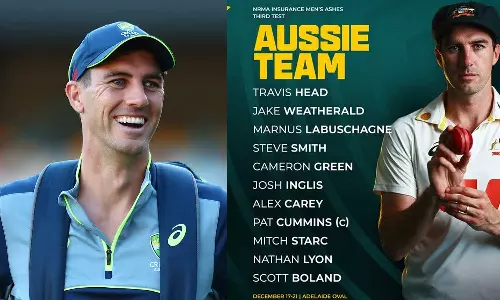 3-வது ஆஷஸ் போட்டி: கம்மின்ஸ் தலைமையில் ஆஸ்திரேலிய அணியின் ஆடும் லெவன் அறிவிப்பு