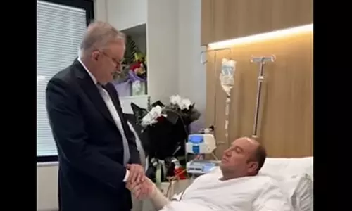 நீங்கள்தான் ஆஸ்திரேலியாவின் ஹீரோ: பயங்கரவாதியை மடக்கியவரை நேரில் சென்று பாராட்டிய பிரதமர்