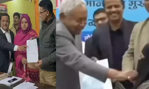 ஹிஜாப் அகற்றிய விவகாரம்: பீகார் முதல்வர் நிதிஷ்குமார் செயலுக்கு ஆதரவுக்குரல்.! இருவர் மீதும்  வழக்குப்பதிவு