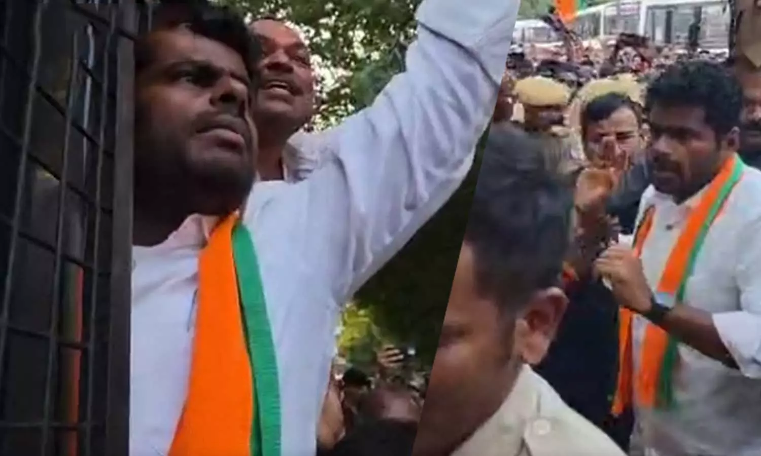 தடையை மீறி போராட்டம்... அண்ணாமலை கைது தடையை மீறி போராட்டம்... அண்ணாமலை கைது