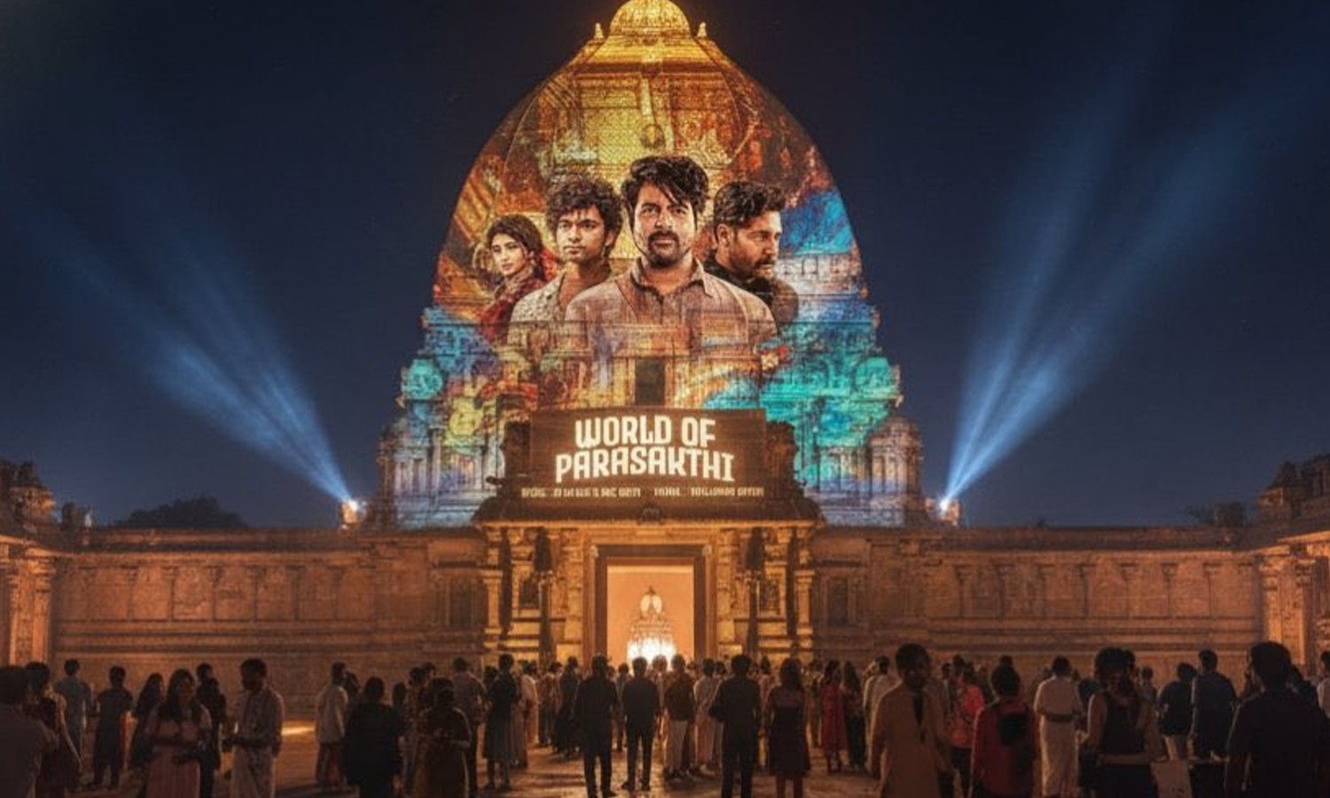 சென்னை வள்ளுவர் கோட்டத்தில் #WorldOfParasakthi நிகழ்ச்சி தொடங்கியது
