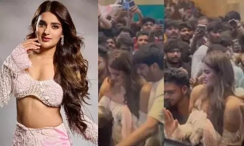 கட்டுக்கடங்காத கூட்டம்... நடிகை நிதி அகர்வாலிடம் அத்துமீறிய ரசிகர்கள் - அதிர்ச்சி வீடியோ