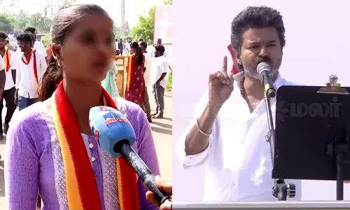 விஜய்க்கு ஓட்டு போடல... வீட்டுல 9 பேருக்கும் சோத்துல விஷம் வெச்சிடுவேன் - த.வெ.க. பெண் தொண்டர்