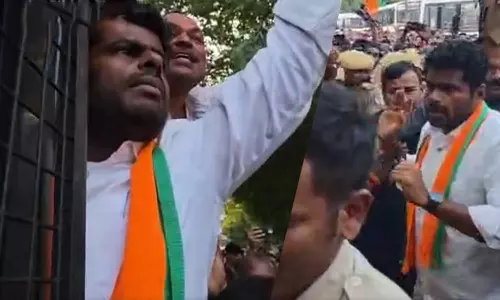 தடையை மீறி போராட்டம்... அண்ணாமலை கைது