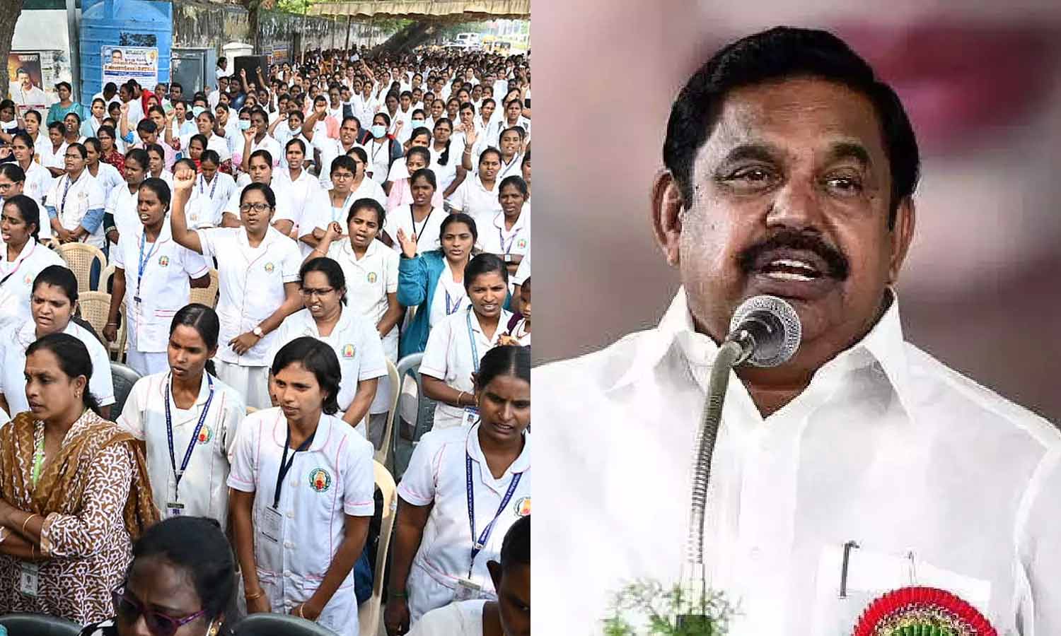 தேர்தலில் கொடுத்த வாக்குறுதியை காப்பாற்றாமல் செவிலியர்களை கைது செய்வதா? திமுக அரசுக்கு இபிஎஸ் கண்டனம்