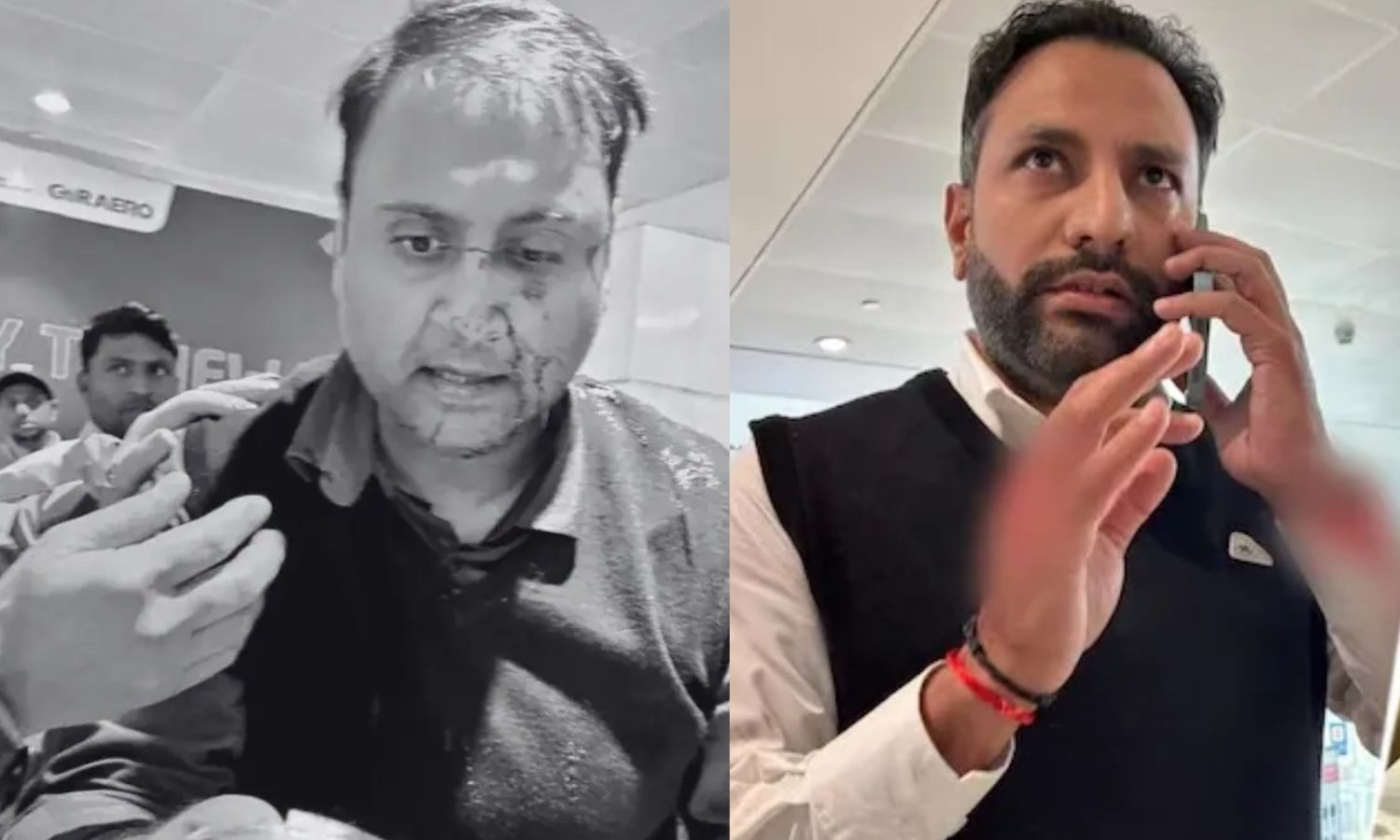 டெல்லி விமான நிலையத்தில் பயணியை ரத்தம் பீறிட சரமாரியாக தாக்கிய ஏர் இந்தியா விமானி!