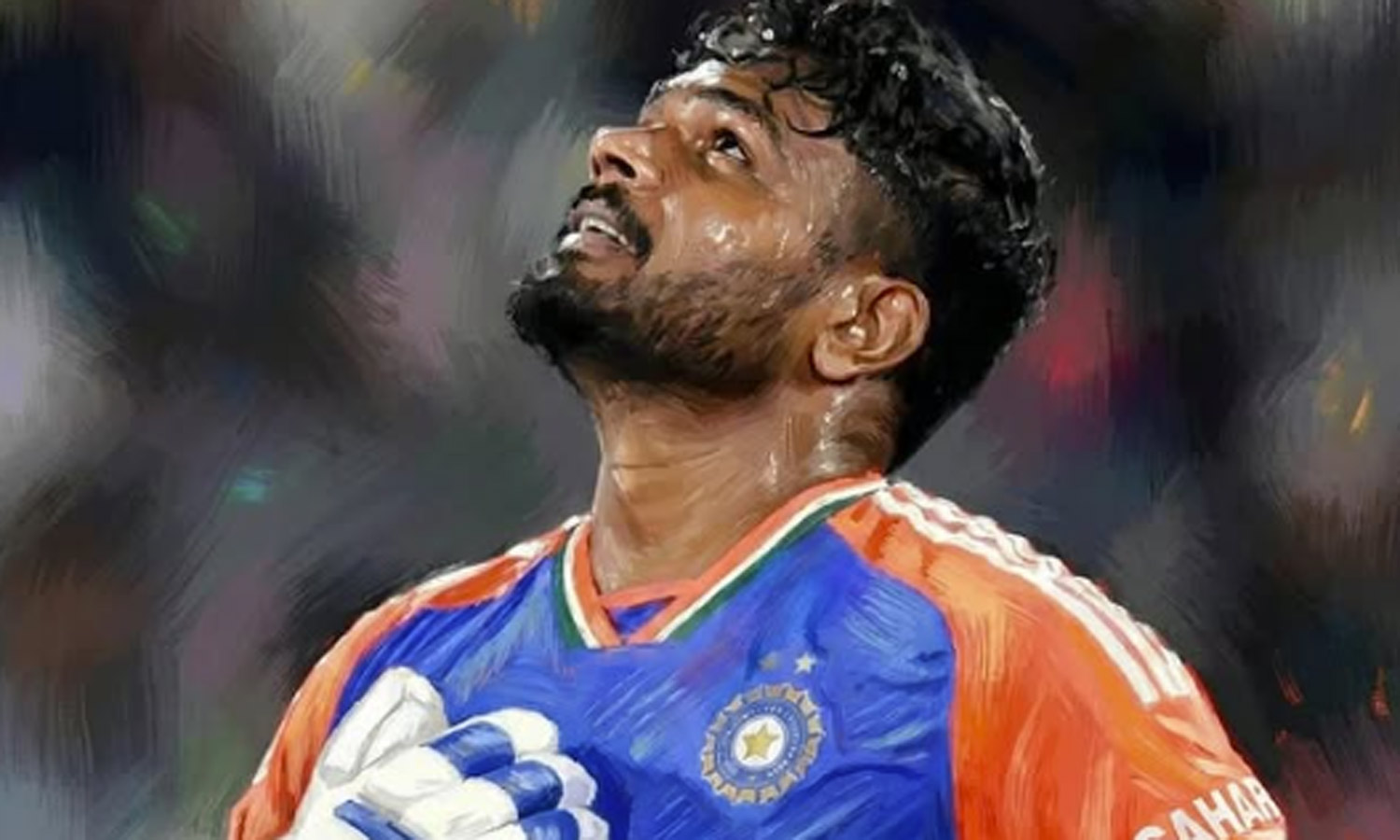 டி20 உலகக் கோப்பையில் இடம்பிடித்த சஞ்சு சாம்சன்: வைரலாகும் பதிவு