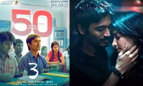 இன்னும் 50 நாட்களில்..! மீண்டும் ரீ ரிலீஸ் ஆகும் தனுஷ்-ன் 3