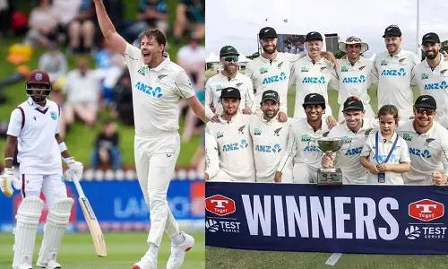 87 ரன்களுக்கு 1 விக்கெட்... அடுத்த 51 ரன்களில் ஆல் அவுட் ஆன வெஸ்ட் இண்டீஸ்: தொடரை கைப்பற்றிய நியூசிலாந்து