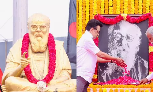 தந்தை பெரியார் நினைவுநாள் - முதலமைச்சர் மு.க.ஸ்டாலின் மரியாதை