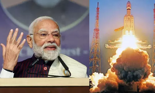 வெற்றிகரமாக விண்ணில் பாய்ந்தது பாகுபலி ராக்கெட் - இஸ்ரோவுக்கு பிரதமர் மோடி வாழ்த்து