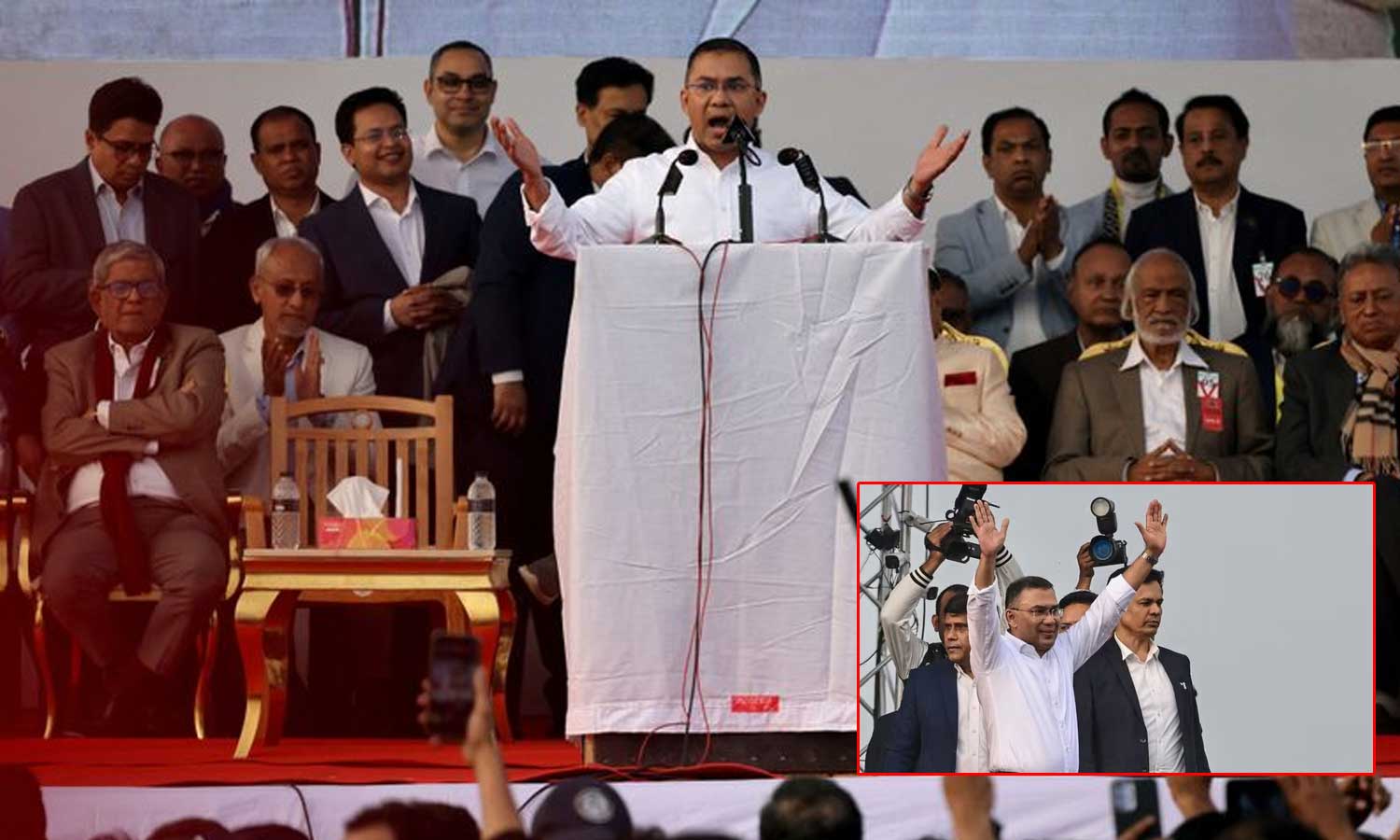 நாட்டு மக்களுக்காக என்னிடம் திட்டம் உள்ளது: நாடு திரும்பிய வங்கதேச முன்னாள் பிரதமர் மகன் பேச்சு