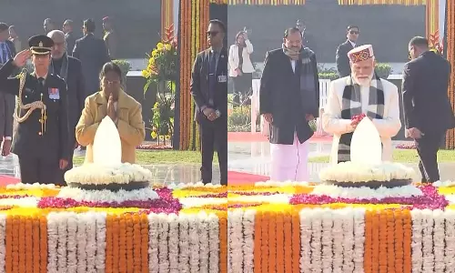 101-வது பிறந்தநாள் - வாஜ்பாய் நினைவிடத்தில் ஜனாதிபதி, பிரதமர் அஞ்சலி