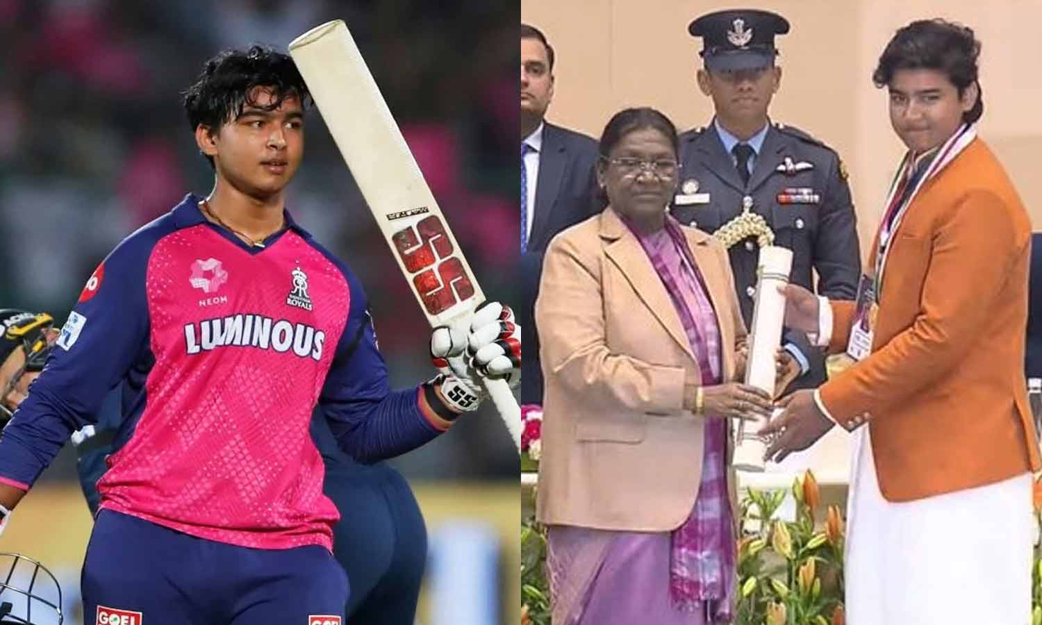 சாதனை நாயகன் சூர்யவன்ஷிக்கு விருது வழங்கி கவுரவித்த ஜனாதிபதி