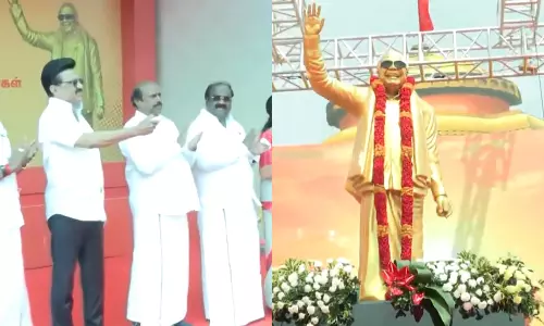 கள்ளக்குறிச்சியில் கருணாநிதி முழு உருவ வெண்கல சிலை - முதலமைச்சர் திறந்து வைத்தார்