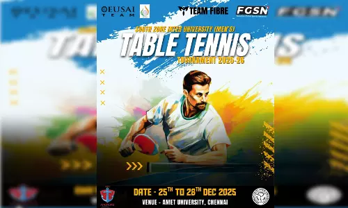 தென்னிந்திய பல்கலைக்கழகத்தில் டேபிள் டென்னிஸ் போட்டி தொடங்கியது