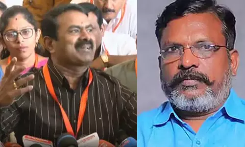 என்னையும், விஜயையும் பா.ஜ.க. பெற்றெடுத்தபோது அவர்தான் பிரசவம் பார்த்தார்- திருமாவளவனை சாடிய சீமான்