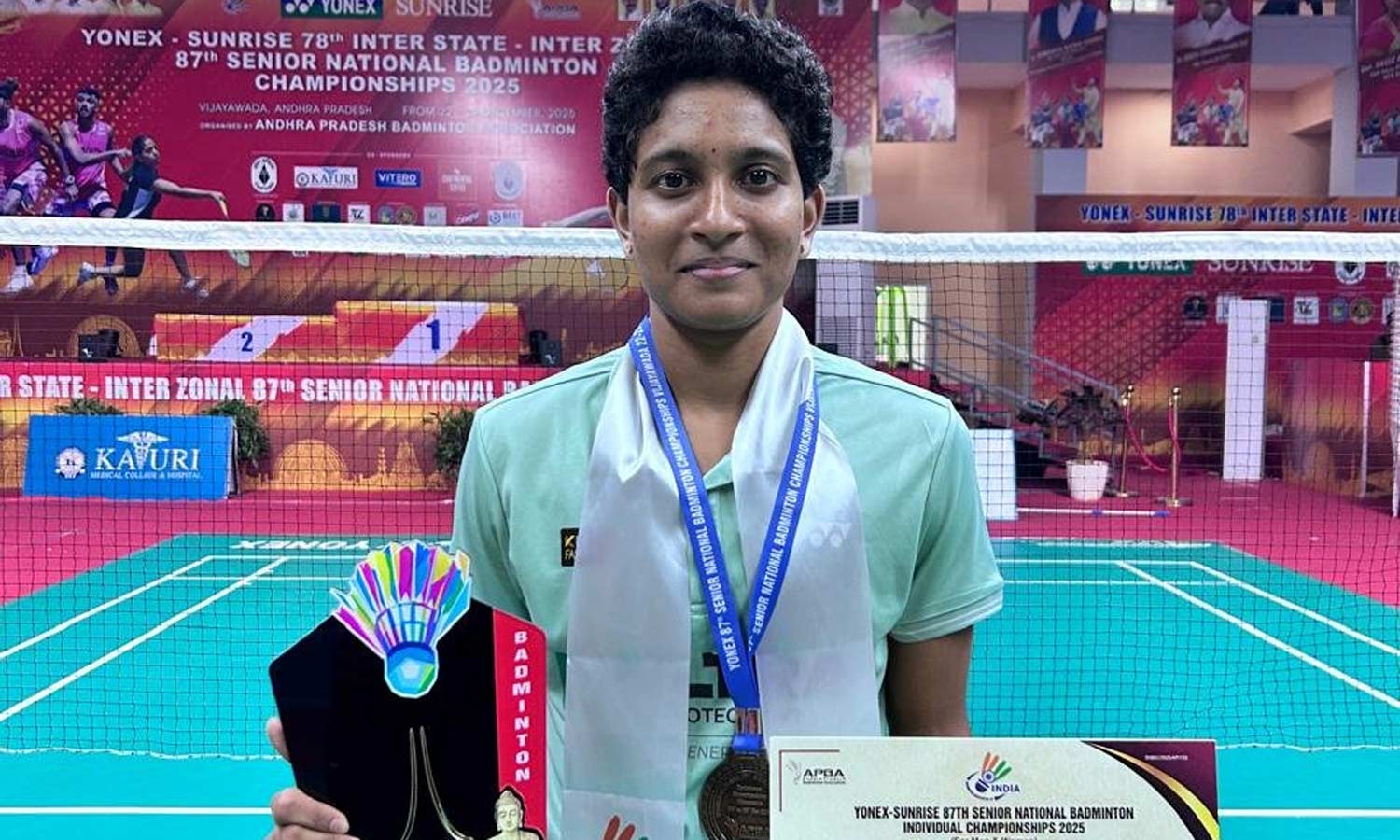 தேசிய பேட்மிண்டன் சாம்பியன்ஷிப்: சாம்பியன் பட்டம் வென்றார் சூர்யா கரிஷ்மா