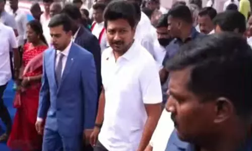 கோவையில் சர்வதேச ஹாக்கி மைதானத்தை திறந்து வைத்தார் உதயநிதி