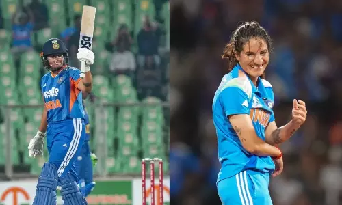 பெண்கள் டி20 கிரிக்கெட் தரவரிசை: ஷபாலி, ரேணுகா முன்னேற்றம்