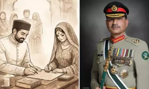 ராணுவ தலைமையகத்தில் நடைபெற்ற ரகசிய திருமணம்.. உறவினரை கரம்பிடித்த அசிம் முனீர் மகள்!