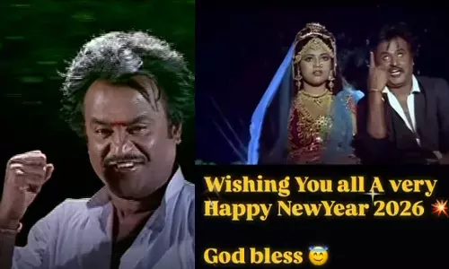 முத்து படக் காட்சியை பதிவிட்டு 2026 புத்தாண்டு வாழ்த்து கூறிய ரஜினிகாந்த்
