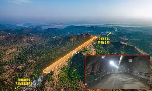 புல்லட் ரெயில் திட்டம்: 5-வது சுரங்கபாதை அமைக்கும் பணி நிறைவு- வீடியோ வெளியிட்ட ரெயில்வே அமைச்சர்