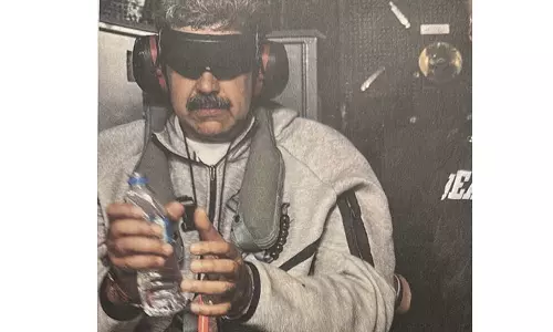 கைதான வெனிசுலா அதிபரின் புகைப்படம் வெளியிட்டார் அதிபர் டிரம்ப்