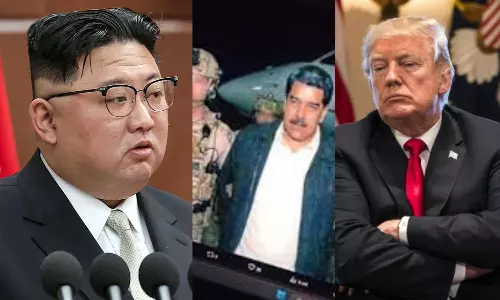 பயங்கரவாத அமெரிக்கா 3-ஆம் உலகப்போரை விரும்பினால் அதற்கும் தயார் - வெனிசுலா விஷயத்தில் வட கொரிய அதிபர் காட்டம்