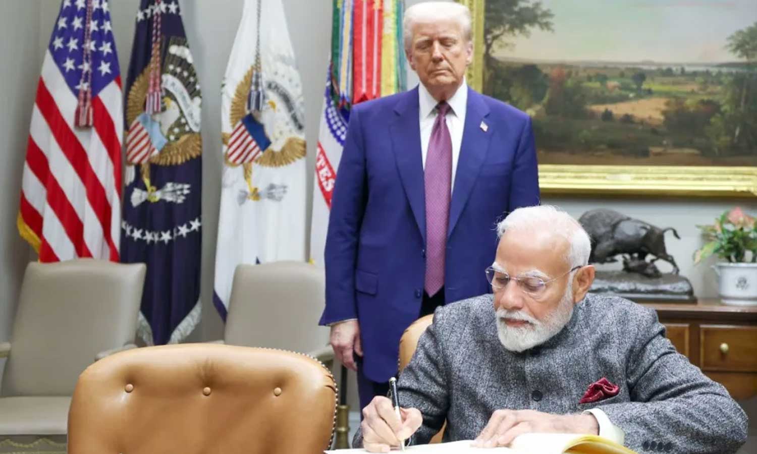 அமெரிக்காவின் வரி விதிப்புகளால் பிரதமர் மோடி என் மீது வருத்தத்தில் உள்ளார் - டிரம்ப்