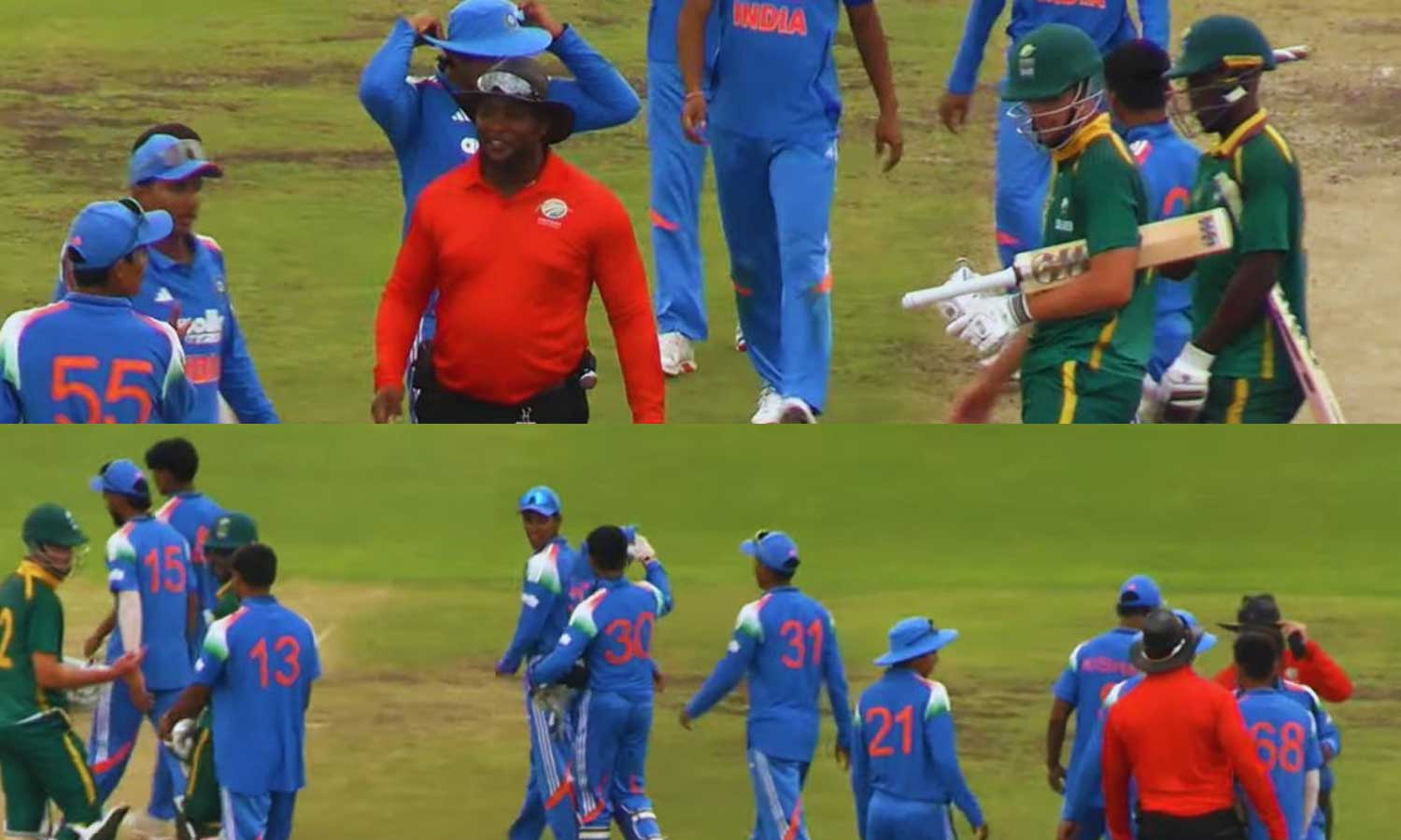 இளையோர் கிரிக்கெட்: தென்ஆப்பிரிக்காவை 233 ரன்கள் வித்தியாசத்தில் வீழ்த்தியது இந்தியா