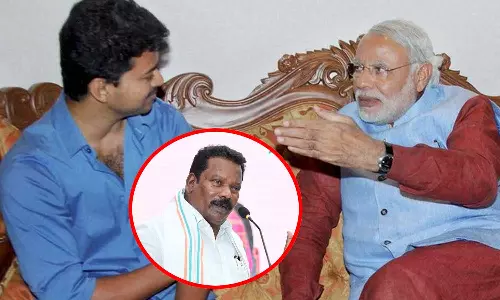 மோடி அவர்களே, விஜயை எதிர்கொண்டு உங்கள் 56 inch மார்பு கூற்றை நிரூபியுங்கள் - காங்கிரஸ் சவால்