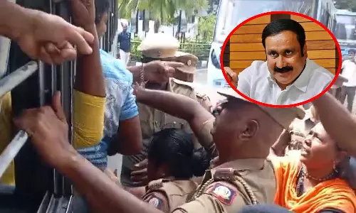 பணி நிலைப்பு கோரி போராடிய பகுதி நேர ஆசிரியர்களை கைது செய்வதா? - அன்புமணி கண்டனம்