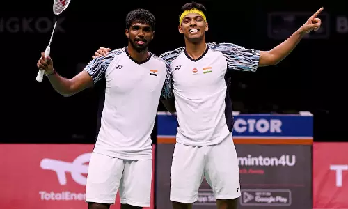 மலேசிய ஓபன் பேட்மிண்டன்: சாத்விக்-சிராக் ஜோடி காலிறுதிக்கு முன்னேறியது