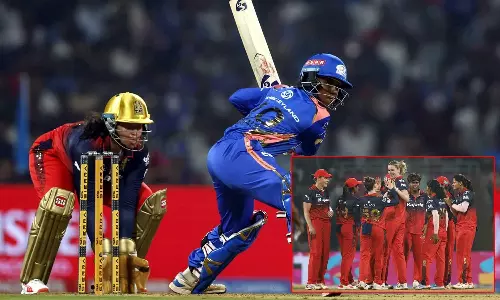 WPL ஆர்.சி.பி.க்கு 155 ரன்கள் வெற்றி இலக்காக நிர்ணயித்த மும்பை இந்தியன்ஸ்