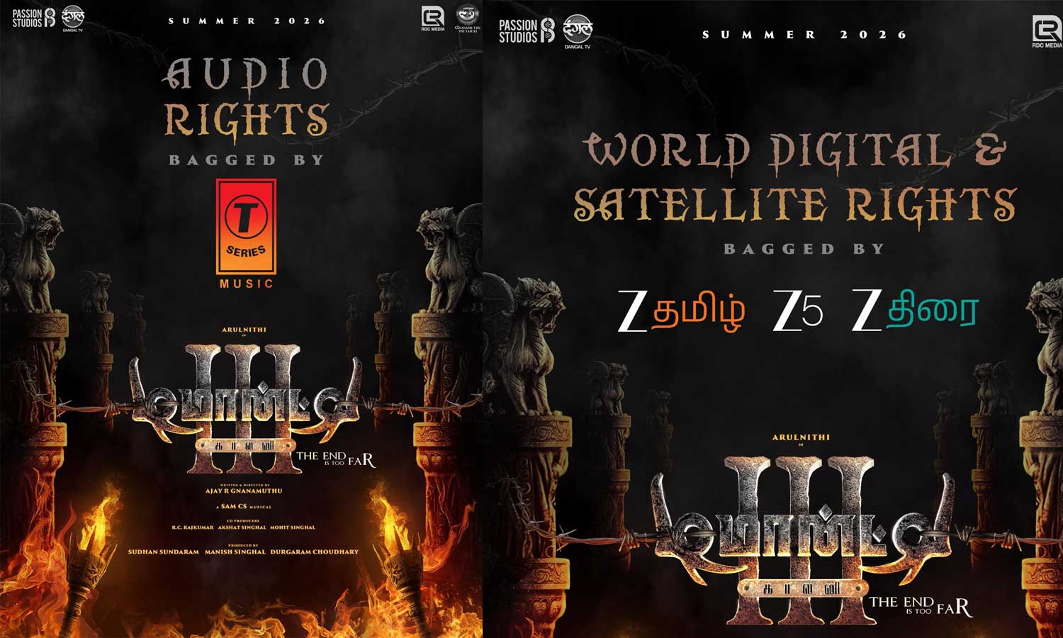 ரிலீசுக்கு முன்பே ரூ.50 கோடிகளை அள்ளிய டிமான்ட்டி காலனி 3 - ஓடிடி உரிமையை கைப்பற்றிய ஜீ5