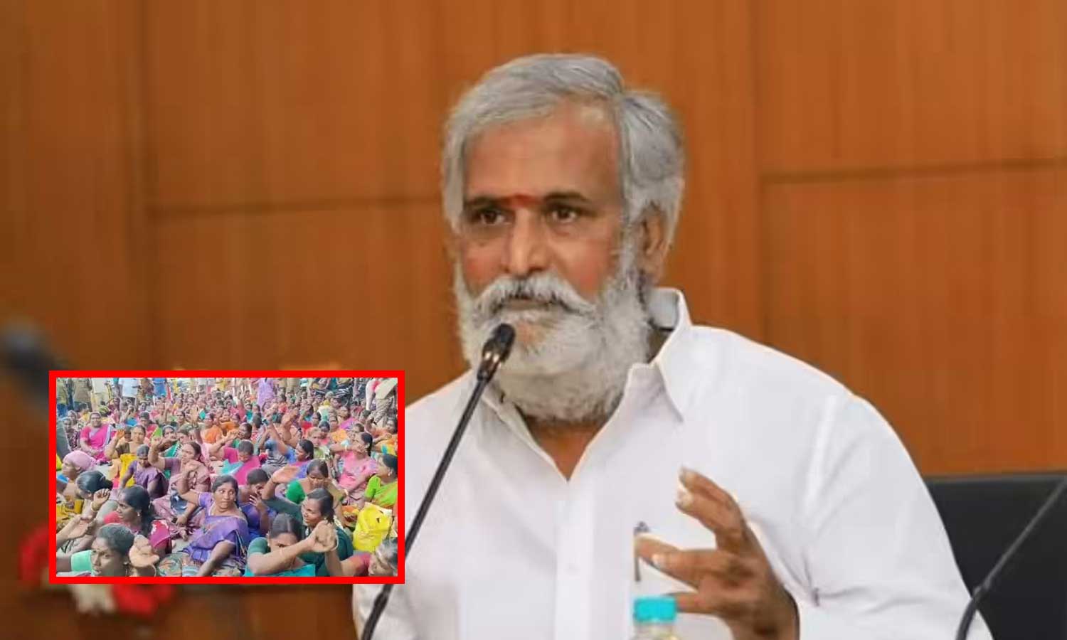 தூய்மைப் பணியாளர்களின் போராட்டத்திற்கு கிடைத்த தீர்வு - அமைச்சர் சேகர்பாபு வாக்குறுதி