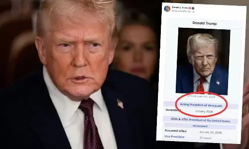 வெனிசுலாவின்  பொறுப்பு அதிபர் நான்தான்! - டிரம்ப் அதிரடி அறிவிப்பு