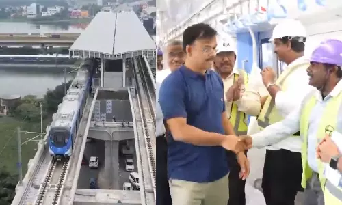 போரூர் - வடபழனி இடையேயான மெட்ரோ ரெயிலின் முதற்கட்ட சோதனை வெற்றி - வீடியோ வெளியிட்ட CMRL