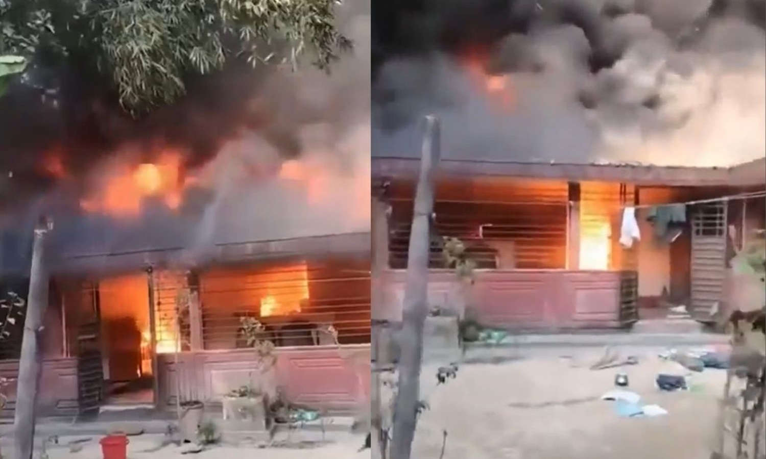 வங்காளதேசத்தில் இந்து ஆசிரியர் வீட்டுக்கு தீவைப்பு