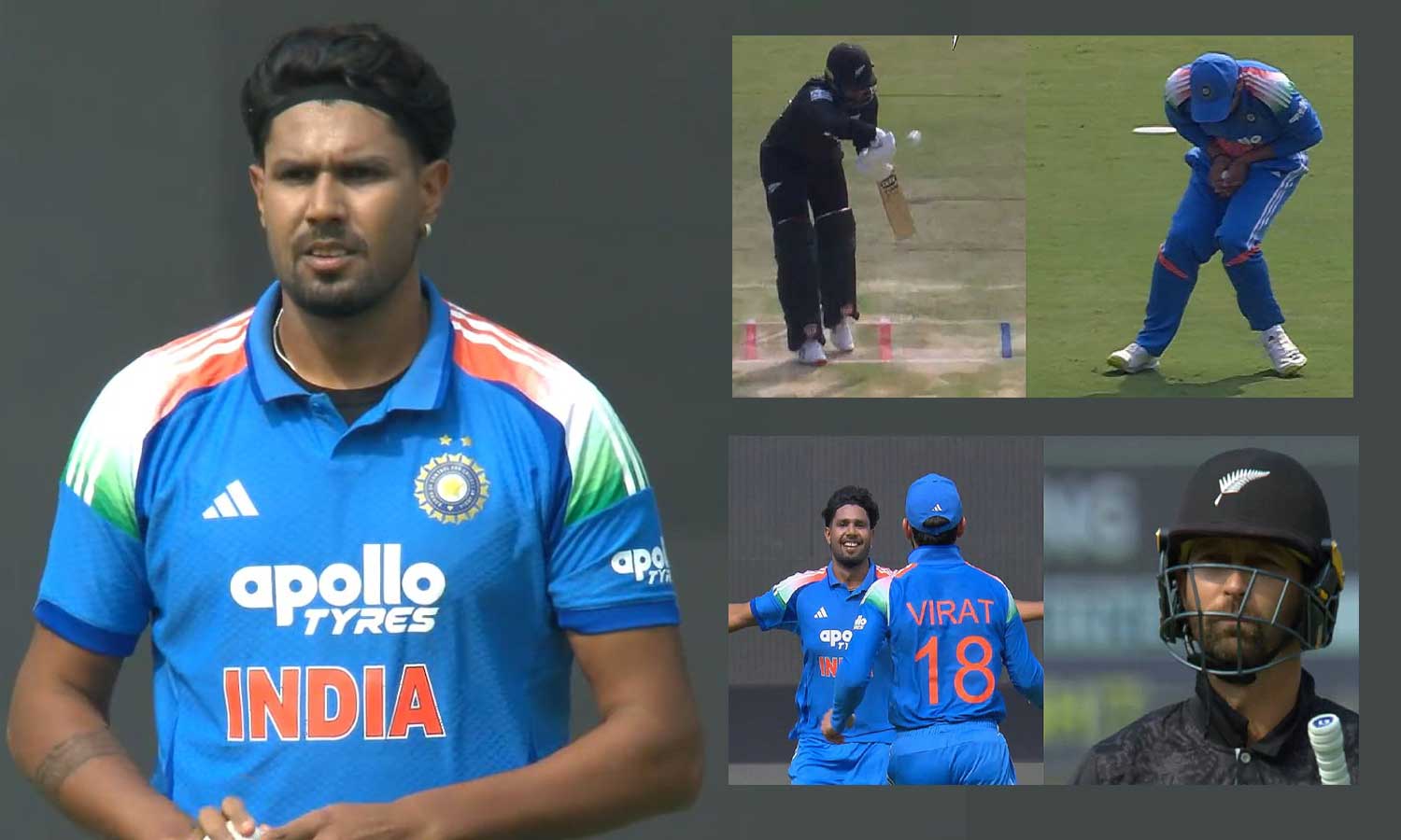 3 போட்டிகளிலும் கான்வேயை வீழ்த்திய ஹர்ஷித் ராணா