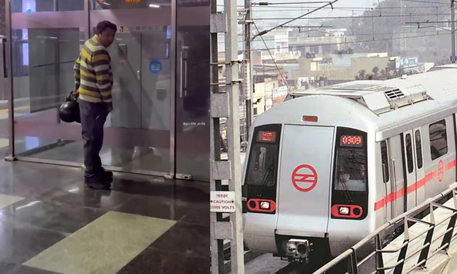 VIDEO: டெல்லி மெட்ரோ ரெயில் நிலையத்தில் சிறுநீர் கழித்த நபர் - இணையத்தில் கடும் விமர்சனம்