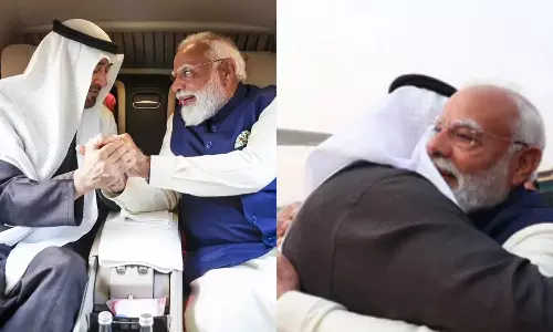 VIDEO: ஐக்கிய அரபு அமீரக அதிபர் இந்தியா வருகை.. நேரில் சென்று ஆரத்தழுவி வரவேற்ற பிரதமர் மோடி