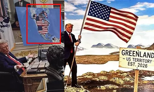 அமெரிக்காவுடன் இணைந்த கனடா, கிரீன்லாந்து, வெனிசுலா - டிரம்ப் பகிர்ந்த AI படத்தால் பரபரப்பு