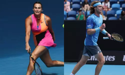 ஆஸ்திரேலிய ஓபன் டென்னிஸ்: சபலென்கா, ரூப்லெவ் 3-வது சுற்றுக்கு தகுதி