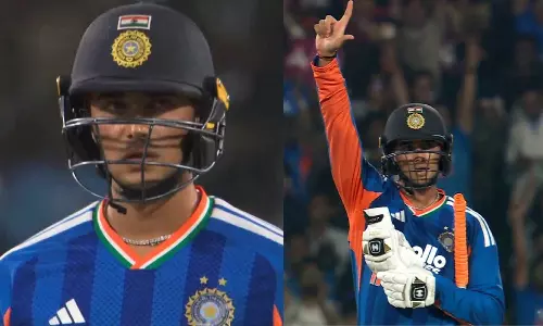 நியூசிலாந்துக்கு எதிரான முதல் டி20: 22 பந்தில் அரைசதம் விளாசிய அபிஷேக் சர்மா