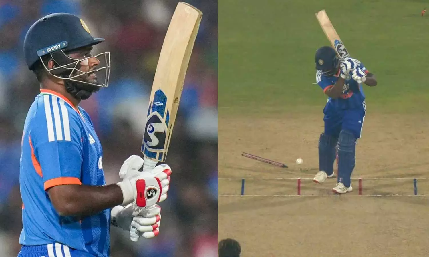 தொடர்ந்து-சொதப்பும்-சஞ்சு-சாம்சன்...-3வது-டி20-போட்டியில்-முதல்-பந்திலேயே-டக்-அவுட்