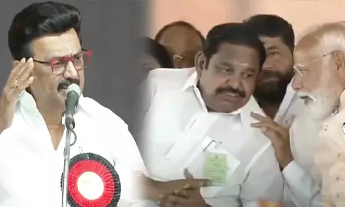 கால்களையே பார்த்தால் சூரியன் தெரியாது - இ.பி.எஸ்யை தாக்கி பேசிய மு.க.ஸ்டாலின்