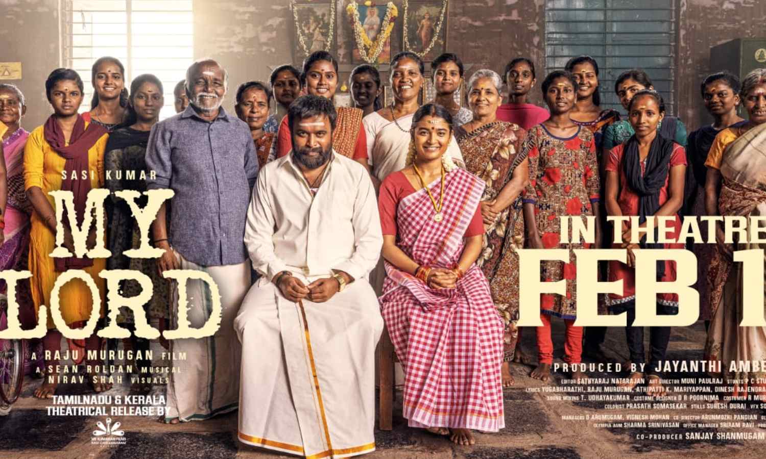 பிப்.13ல் வெளியாகிறது சசிகுமாரின் 'My Lord'!